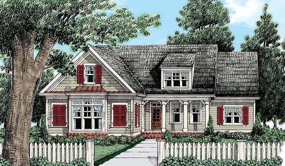 Cottage, Country, Traditional House Plan 83095 with 3 Beds, 2 Baths, 2 Car Garage Elevation