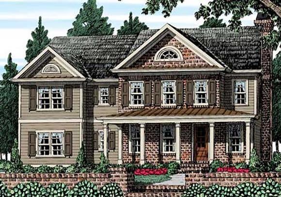Country House Plan 83113 with 4 Beds, 3 Baths, 2 Car Garage Elevation