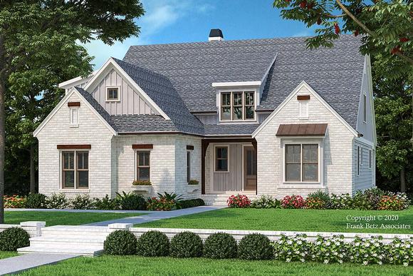 Country, Farmhouse House Plan 83116 with 4 Beds, 4 Baths, 2 Car Garage Elevation