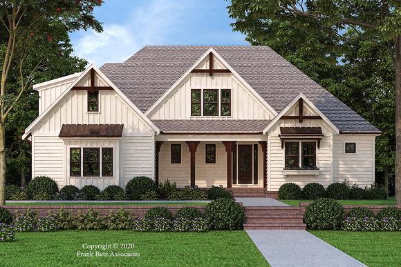 Country, Craftsman, Farmhouse, Southern House Plan 83117 with 4 Beds, 4 Baths, 2 Car Garage Elevation