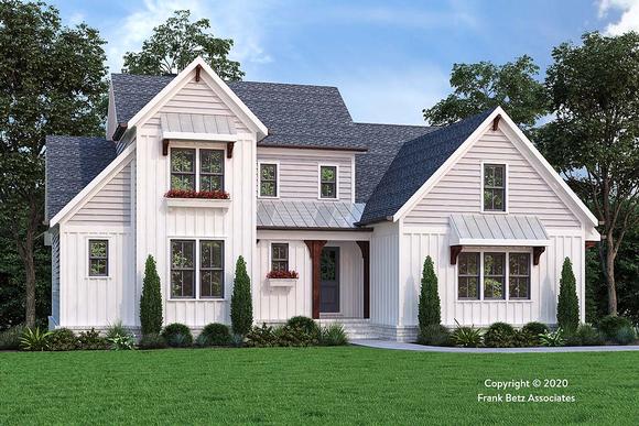 Country, Farmhouse, Traditional House Plan 83121 with 4 Beds, 5 Baths, 2 Car Garage Elevation