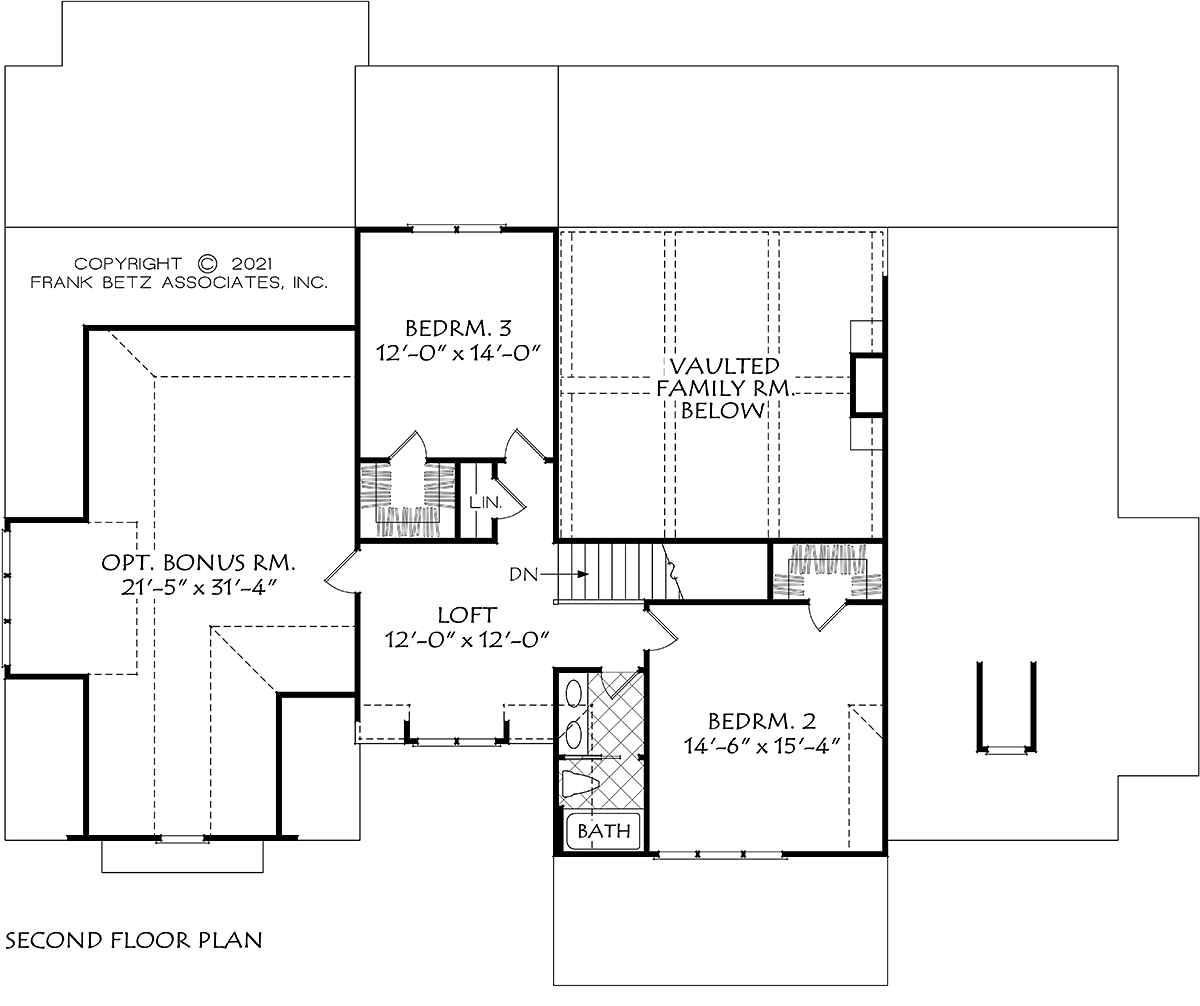 House Plan 83126 - Traditional Style with 2767 Sq Ft, 4 Bed, 3 Ba