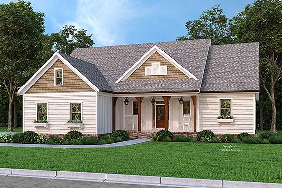 Cottage, Country, Farmhouse, Traditional House Plan 83127 with 4 Beds, 4 Baths, 2 Car Garage Elevation