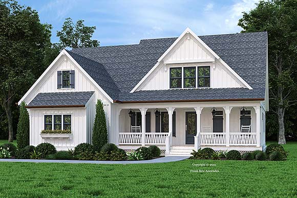 Cottage, Country, Farmhouse, Traditional House Plan 83131 with 4 Beds, 3 Baths, 2 Car Garage Elevation