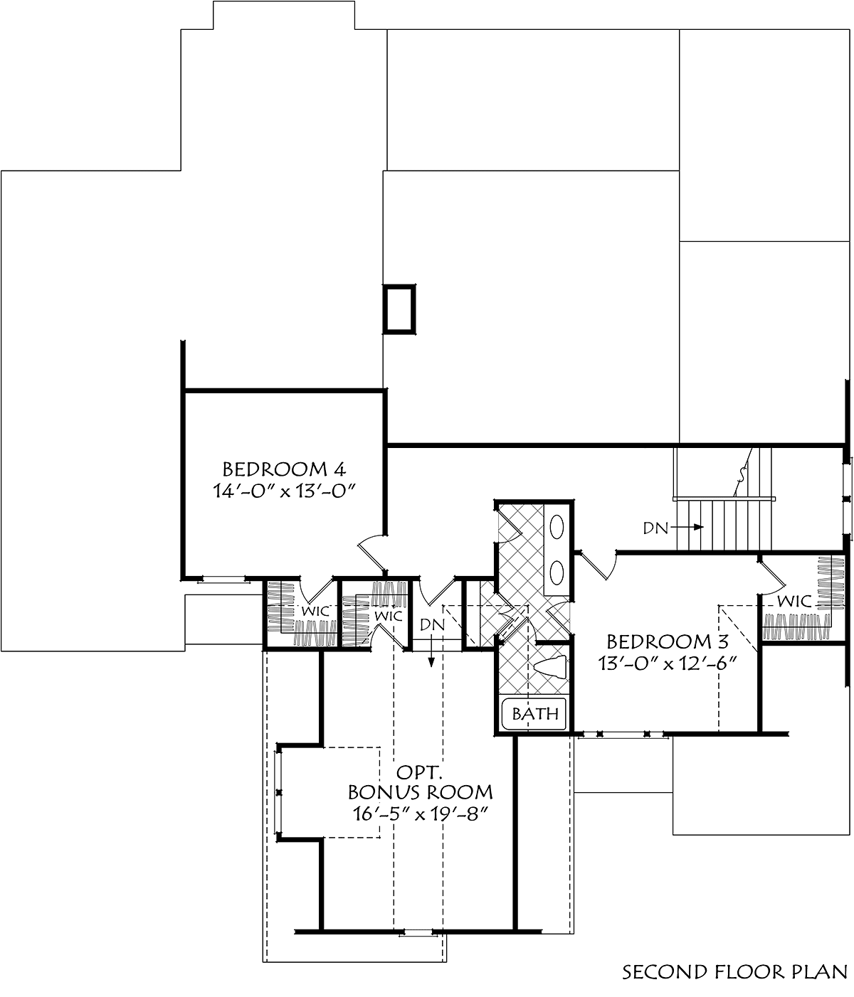 House Plan 83133 - Traditional Style with 2686 Sq Ft, 4 Bed, 3 Ba