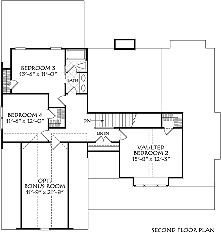 House Plan 83135 - Traditional Style with 2436 Sq Ft, 4 Bed, 2 Ba