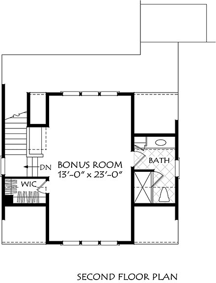 Cottage, Craftsman, Farmhouse, Ranch, Traditional House Plan 83136 with 4 Beds, 5 Baths, 2 Car Garage Second Level Plan