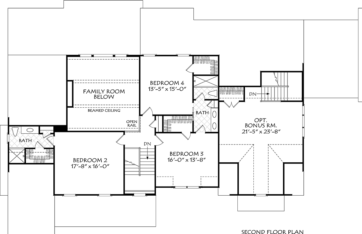 House Plan 83141 - Farmhouse Style with 3839 Sq Ft, 5 Bed, 5 Bath