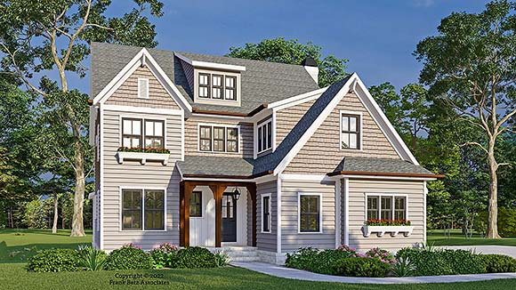 Cottage, Country, Craftsman, Farmhouse, Traditional House Plan 83145 with 3 Beds, 3 Baths, 2 Car Garage Elevation