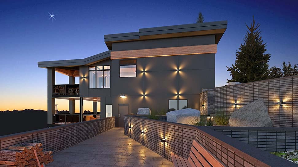 Modern Plan with 2672 Sq. Ft., 4 Bedrooms, 4 Bathrooms, 2 Car Garage Picture 5