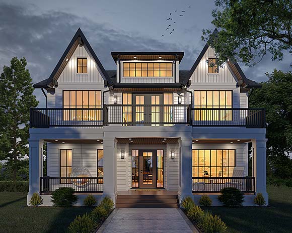 Farmhouse House Plan 83352 with 3 Beds, 3 Baths Elevation