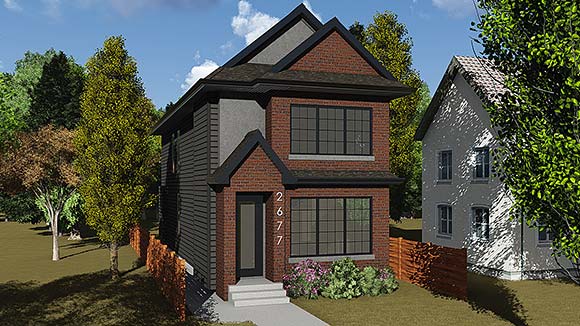 European, Traditional House Plan 83387 with 3 Beds, 3 Baths Elevation