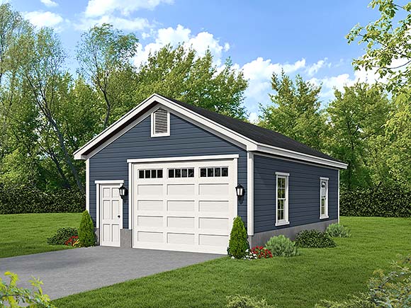 Country, Traditional 2 Car Garage Plan 83421 Elevation
