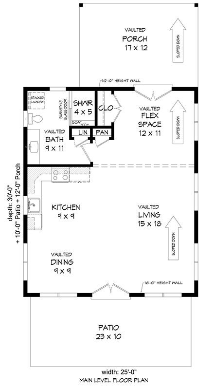 Contemporary, Modern House Plan 83448 First Level Plan