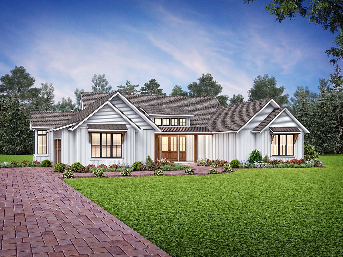 House Plan 83515 - Ranch Style with 2662 Sq Ft, 3 Bed, 3 Bath, 1