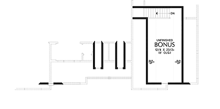 Country, Farmhouse House Plan 83519 with 4 Beds, 3 Baths, 2 Car Garage Second Level Plan