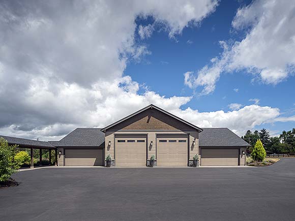 Craftsman 8 Car Garage Plan 83520, RV Storage Elevation