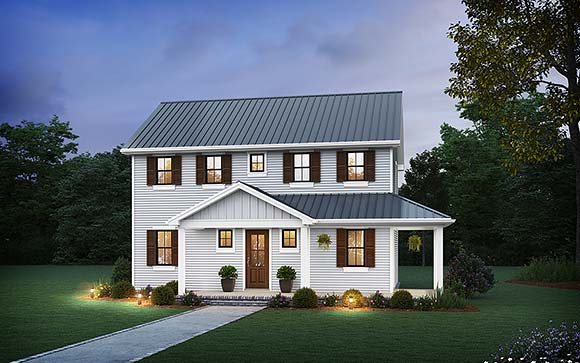 Colonial, Country, Farmhouse, Traditional House Plan 83524 with 3 Beds, 3 Baths Elevation