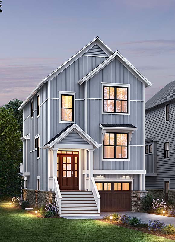 Country, Farmhouse House Plan 83525 with 4 Beds, 4 Baths, 1 Car Garage Elevation