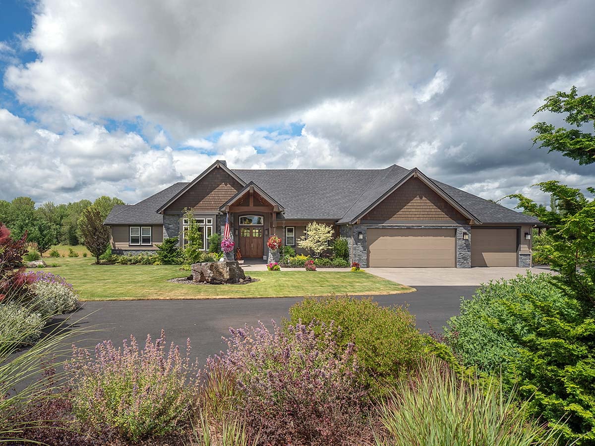 U Shaped Ranch House Plans With Garage