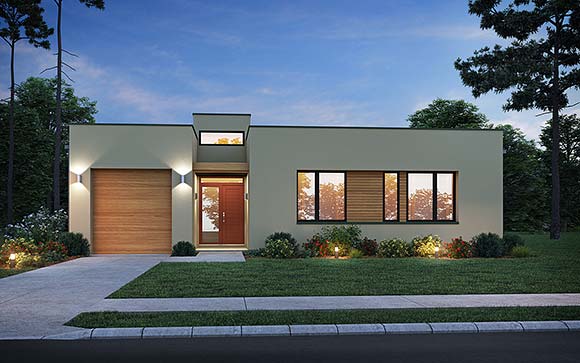 Contemporary, Modern, Southwest House Plan 83537 with 3 Beds, 4 Baths, 1 Car Garage Elevation