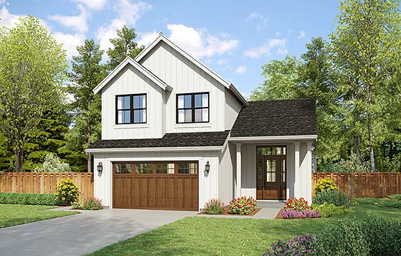 Cottage, Country, Farmhouse House Plan 83565 with 3 Beds, 3 Baths, 2 Car Garage Elevation