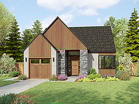 Plan Number 83570 - 1297 Square Feet