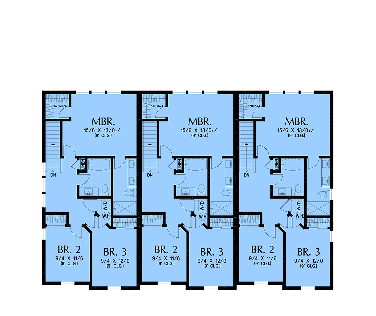 Multi-Family Plan 83578 - Modern Style with 4047 Sq Ft, 9