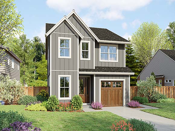 Contemporary, Country, Farmhouse House Plan 83597 with 3 Beds, 3 Baths, 1 Car Garage Elevation