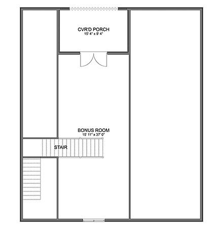 Country, Farmhouse 4 Car Garage Plan 83634 Second Level Plan
