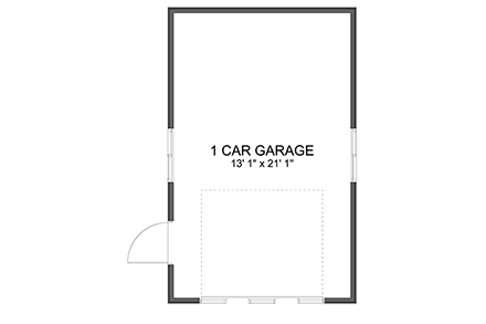 Traditional 1 Car Garage Plan 83635 First Level Plan