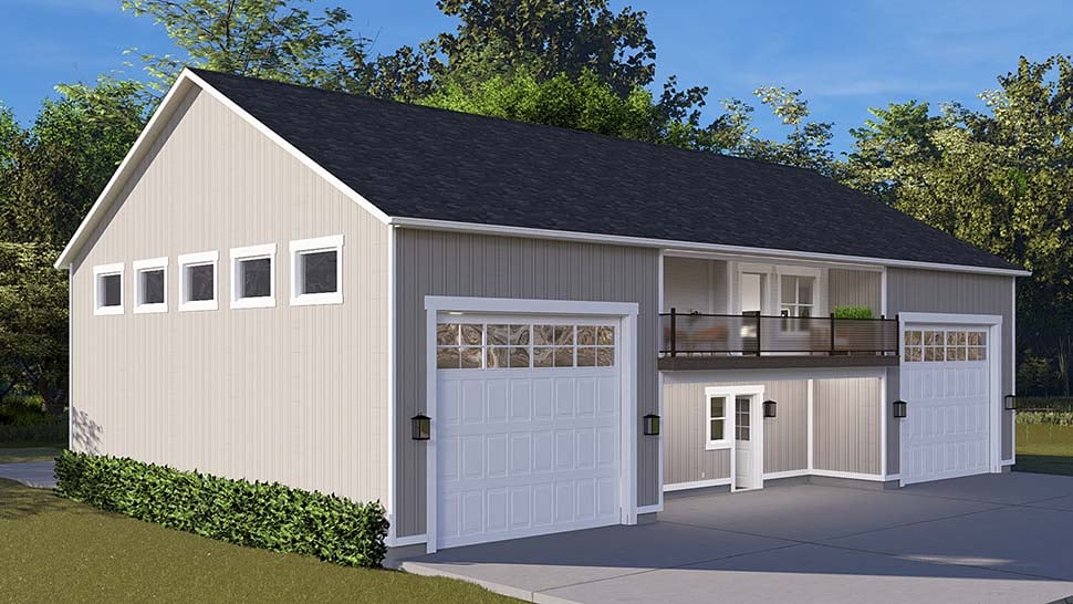 Contemporary, Traditional Plan with 1376 Sq. Ft., 1 Bedrooms, 3 Bathrooms, 5 Car Garage Picture 5