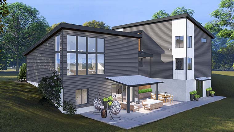 Contemporary, Modern Plan with 2784 Sq. Ft., 4 Bedrooms, 4 Bathrooms, 2 Car Garage Picture 6