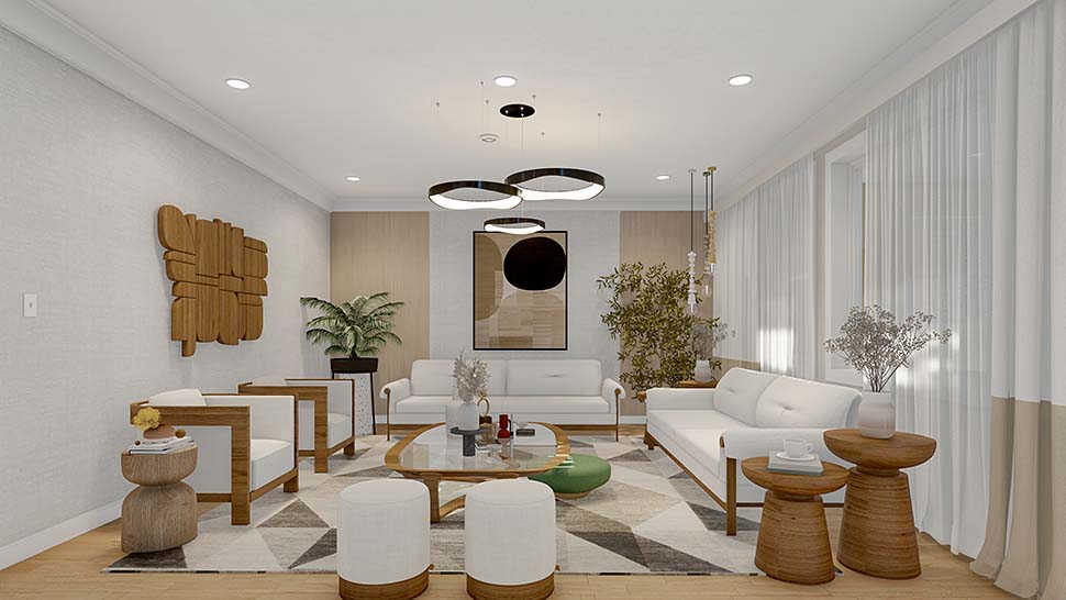 Ranch, Traditional Plan with 2190 Sq. Ft., 3 Bedrooms, 2 Bathrooms, 3 Car Garage Picture 3