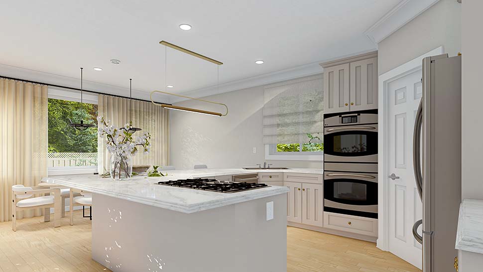 Ranch, Traditional Plan with 2190 Sq. Ft., 3 Bedrooms, 2 Bathrooms, 3 Car Garage Picture 4