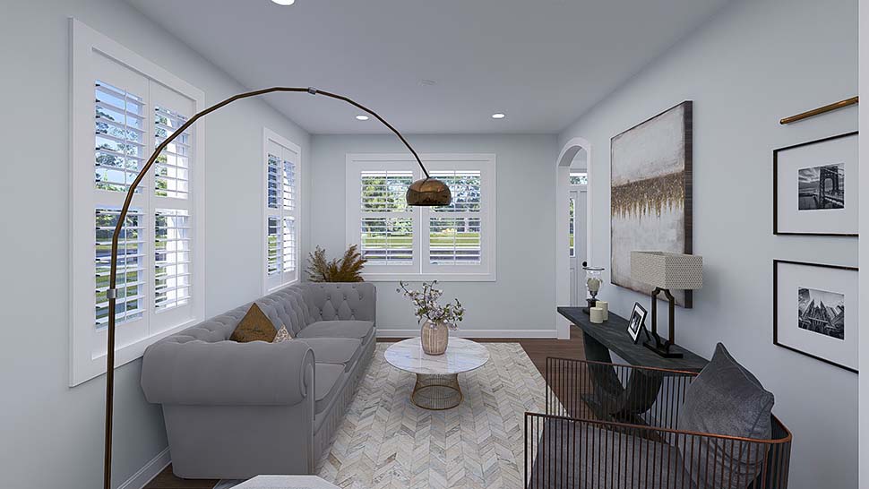 Country, Traditional Plan with 2789 Sq. Ft., 4 Bedrooms, 3 Bathrooms, 3 Car Garage Picture 12