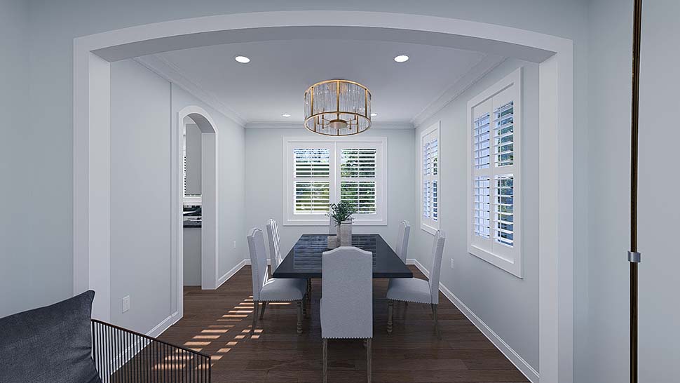 Country, Traditional Plan with 2789 Sq. Ft., 4 Bedrooms, 3 Bathrooms, 3 Car Garage Picture 13