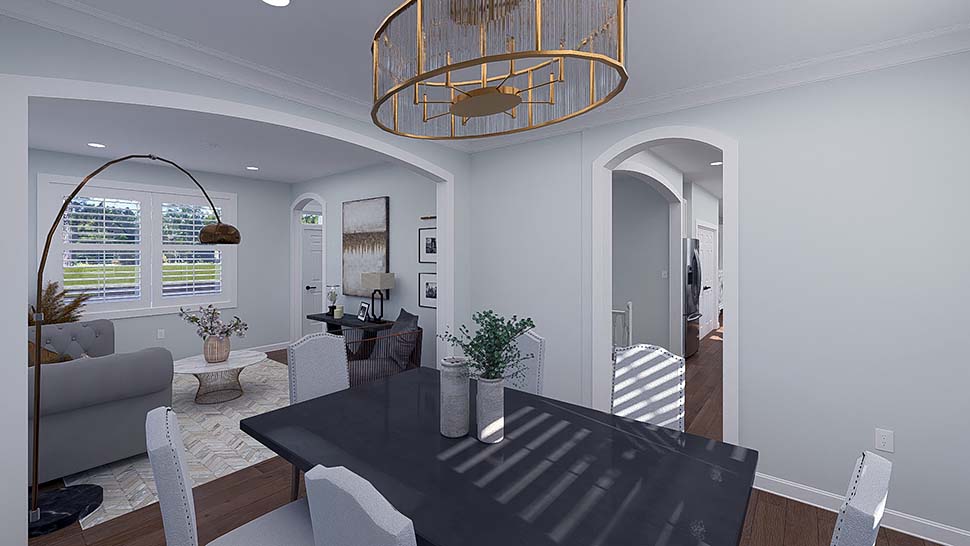 Country, Traditional Plan with 2789 Sq. Ft., 4 Bedrooms, 3 Bathrooms, 3 Car Garage Picture 14