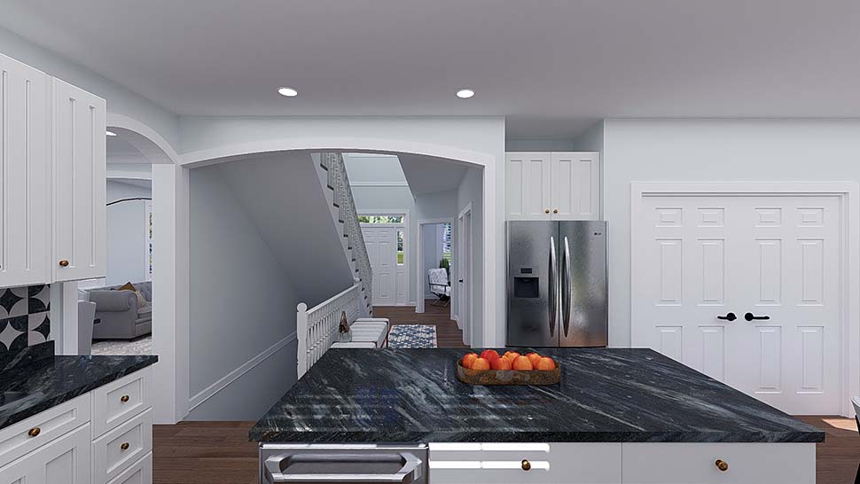 Country, Traditional Plan with 2789 Sq. Ft., 4 Bedrooms, 3 Bathrooms, 3 Car Garage Picture 17