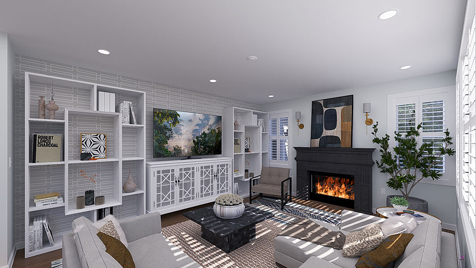 Country, Traditional Plan with 2789 Sq. Ft., 4 Bedrooms, 3 Bathrooms, 3 Car Garage Picture 21