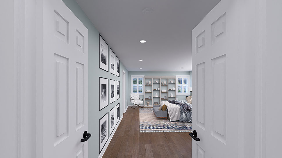 Country, Traditional Plan with 2789 Sq. Ft., 4 Bedrooms, 3 Bathrooms, 3 Car Garage Picture 22