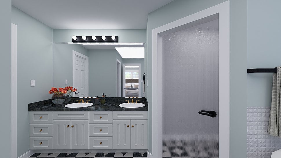 Country, Traditional Plan with 2789 Sq. Ft., 4 Bedrooms, 3 Bathrooms, 3 Car Garage Picture 28