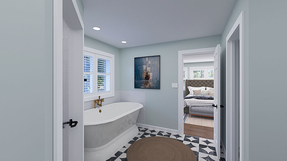 Country, Traditional Plan with 2789 Sq. Ft., 4 Bedrooms, 3 Bathrooms, 3 Car Garage Picture 29