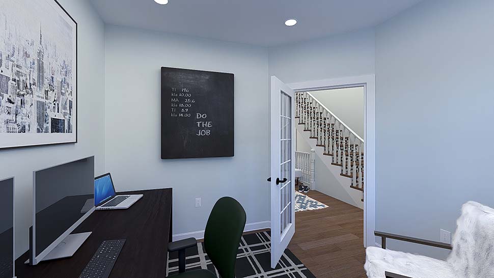 Country, Traditional Plan with 2789 Sq. Ft., 4 Bedrooms, 3 Bathrooms, 3 Car Garage Picture 9