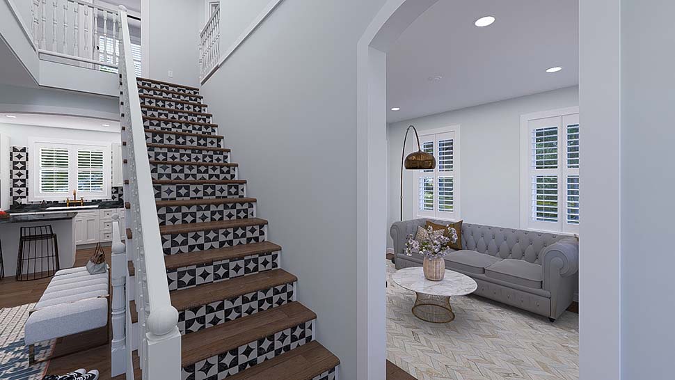 Country, Traditional Plan with 2789 Sq. Ft., 4 Bedrooms, 3 Bathrooms, 3 Car Garage Picture 10