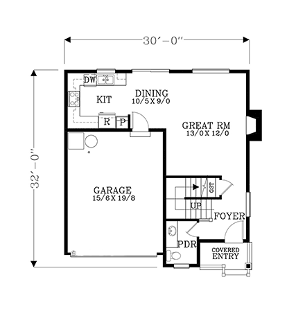 Coastal, Cottage, Country, Craftsman, Farmhouse, Traditional House Plan 83711 with 3 Beds, 3 Baths, 2 Car Garage First Level Plan