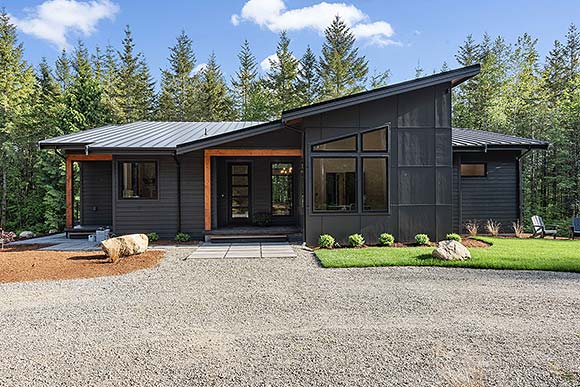 Contemporary, Modern House Plan 83807 with 4 Beds, 3 Baths Elevation