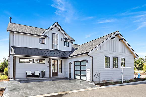 Contemporary, Farmhouse House Plan 83834 with 3 Beds, 3 Baths, 1 Car Garage Elevation