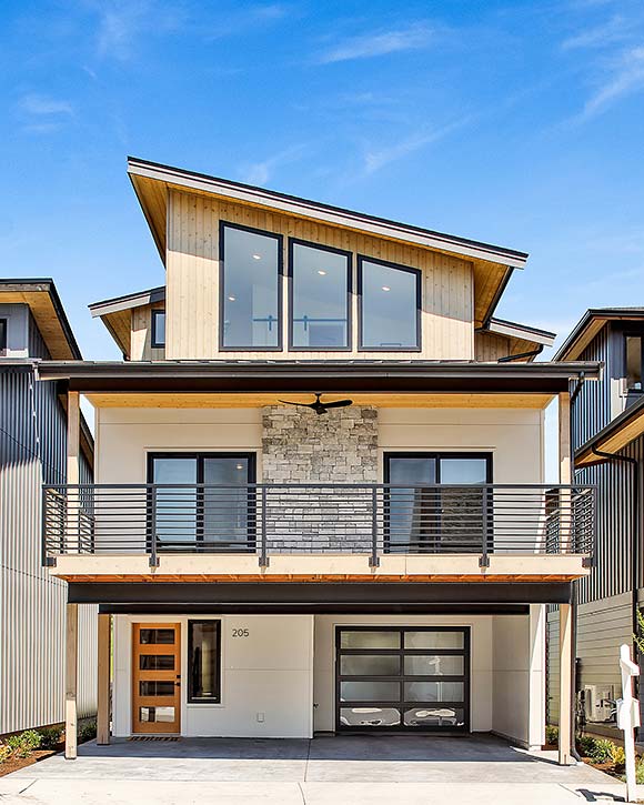 Contemporary, Modern House Plan 83838 with 3 Beds, 2 Baths, 1 Car Garage Elevation