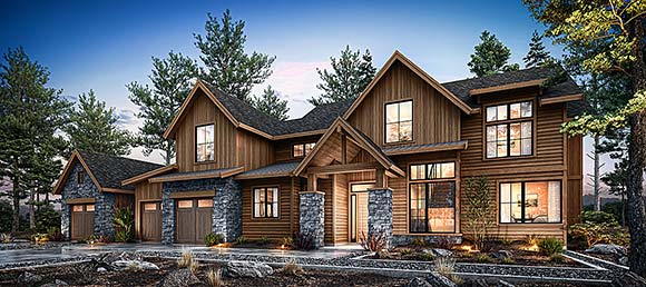 Country, Craftsman, Farmhouse House Plan 83842 with 4 Beds, 4 Baths, 3 Car Garage Elevation